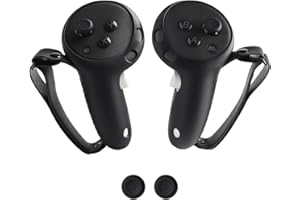 BAOMAEYEA Osłona uchwytu kontrolera, kompatybilna z Meta Quest 3/Quest 3S, antypoślizgowa i odporna na pot silikonowa osłona dla lepszej przyczepności i komfortu (czarna)