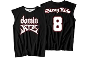 PHARCOYOU Stray Kids SKZ Dominate 8 Débardeur de sport sans manches avec logo pour femme et homme