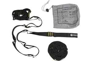 Ticket to the Moon Attachments - Fair Trade, Handmade & Durable Nautical Ropes, MoonStraps Webbing, Hanger for Concrete Walls, Carabiners, 10Y. Warranty, Tested Quality