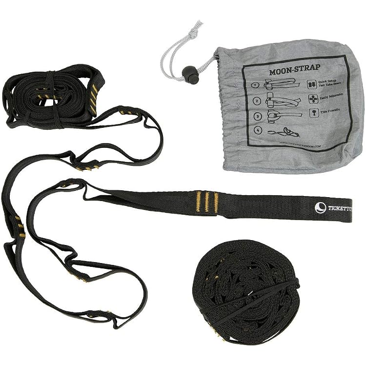 Ticket To The Moon Ultralight-Hängematte – 3,2x1,4 M, 228 G, Aus Seiden-Fallschirm, Fair Trade