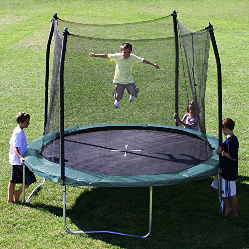 Skywalker Trampolines 305 cm Rundes Trampolin mit Sicherheitsnetz, Grün, GLT1001 - 2