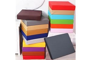 DG Catiee Cuscini quadrati per sedie, impermeabili, per interni ed esterni, spessi 3/5/8/10 cm, per esterni, interni/patio (40 x 40 x 3 cm, bianco)