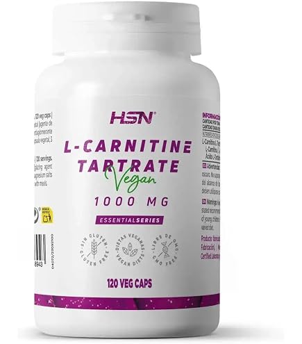 l-carnitine l-tartrate carnipure 15 000mg HSN Tartrate, 3000 Mg per Daily Dose, High Bioavailability + Higher Energy + Performance, Non-GMO, Vegan, Gluten Free, Lactose Free, 120 Vegetable Capsules Health & Household under-10 Praxis für naturheilkundliche Medizin Nutricosts L Quantity:5 bottles