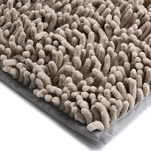Leefrei Anti-Rutsch-Beschichtung Badematte /Badvorleger /Badteppich / Duschvorleger (50X80cm, Beige) - 5