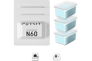 PETKIT N60 Eliminator Zapachów Zwierząt Domowych do Samoczyszcząca Kuweta dla Kota PUROBOT ULTRA i PUROBOT MAX PRO 2, Skuteczna Eliminacja Zapachów, Długotrwała, Naturalna Formuła (Zestaw 3 Szt.)