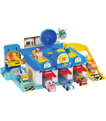 Set De 6 Jouets Poli Robocar Transformers - Voitures Robot Transformables, 10 Cm, Pour Enfants 3 Ans Et Plus - 2