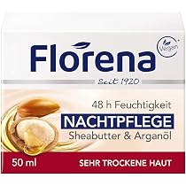 Florena Nachtpflege Q10 & Aprikosenkernl Gesichtscreme gegen Falten