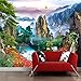 Produktbild Pbldb Chinesischen Stil Landschaft Foto Wandbild Tapete Wohnzimmer Tv Sofa Hintergrund Wand Wohnkultur Klassische Tapete 3D Landschaft-200X140Cm