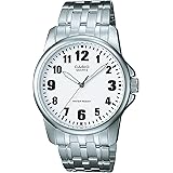 Casio Orologio Analogo al Quarzo Uomo con Cinturino in Acciaio Inossidabile MTP-1260PD-7BEG