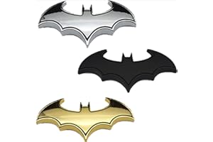 BAAQII 3pcs DIY 3D Batman Metall Auto Auto Motorrad Logo Aufkleber Abzeichen Emblem Schwanz Decals