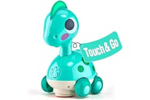 CubicFun Musik Dinosaurier Baby Spielzeug ab 6 9 12 Monate, Krabbelspielzeug mit Licht & Sound,Interaktives Krabbel Dino Baby Spielzeug 6 Monate,Tummy Time Toys,Weihnachten Geschenke für Junge Mädchen