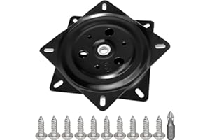 HJFH Plaque Pivotante Tournante Rotatif Pivotant à Roulement Carré 360 Degrés Lazy Susan pour Armoires de Cuisine Tabouret de Bar Chaise Comptoir Pantry Support de Table de Bureau de TV 6 Pouces