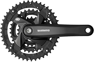 SHIMANO Altus M371 Guarnitura (170 mm, 44-32-22, 9 velocità/Argento)