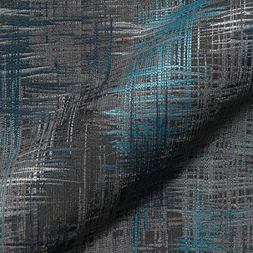 Stoff Polsterstoff Möbelstoff Bezugsstoff Meterware für Stühle, Eckbänke, etc. - Varese Blau Abstrakt - MUSTER