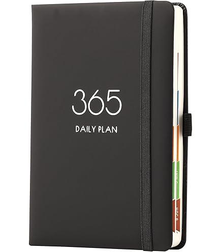 POPRUN Agenda 2026 Dia Por Pagina Espiral 21,5 X 14,5 Cm, A5 Tapa Dura En Planificador Diaria 12 Meses De Ene 2026 A Dic 2026, 80 GSM Papel, ‌Rosa Claro