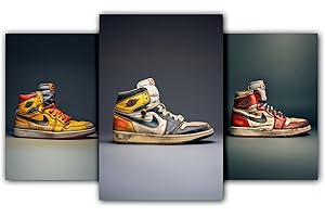 NebulaNova Lot de 3 affiches de baskets sans cadre Michael Jordan Hypebeast - Décoration de chambre - Chaussures pour adolescents et garçons - Décoration de chambre - 20 x 30 cm