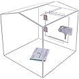 Rasper Transparent Acrylic Donation Box, Daan Patra, Drop Box, Ballot Box (Standard Size 8x8x8 Inches, Hut Shape) with Lock Facility