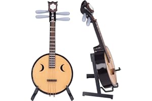 ALOMEJOR Chinese Zhongruan Instrument Basswood Chinese Ruan Lute for Comfortable Grip 1:4 Ratio 14cm/5.5in Jewelry