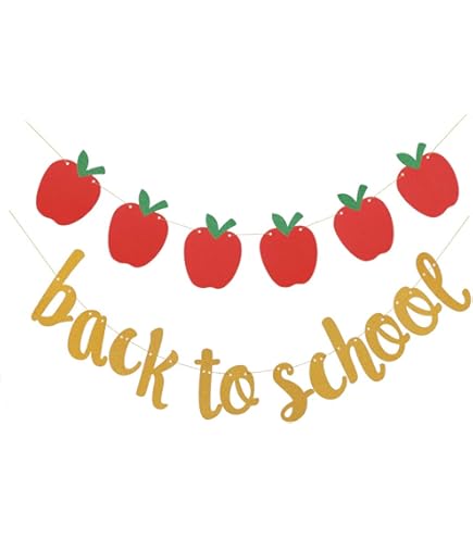 Guirlande De Retour à L'école, Bannière De Rentrée Scolaire