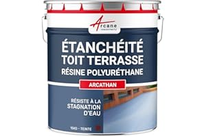 Étanchéité, toit, terrasse, toit, plat, résine étanchéité : Arcathan - 15 kg Rouge Brique - ARCANE INDUSTRIES