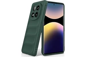 BonYonka Funda para Xiaomi Redmi Note 14 Pro 5G / Poco X7 5G, Funda de Silicona Resistente a Golpes y Arañazos, Forro de Microfibra Suave, Funda Integral con Protección para La Cámara, Verde