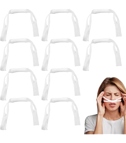 Bandage Élastique Pour Nez, Bandage Nasal Doux Extensible Résilient Confortable 4 Pcs Pour Post-Opération