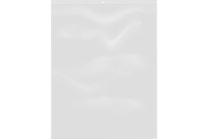 Extiff Lotto di 100 Sacchetti Trasparenti con Chiusura a Zip - Plastica Alimentare (35 x 45 cm)