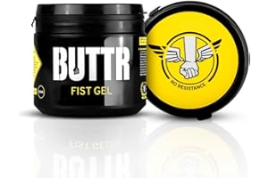 BUTTR Fisting Gel (500ml) Lubricante a base de agua, lubricante de larga duración para el coito anal, suave y grueso para una penetración fuerte, fórmula amigable para la piel, inodoro y transparente