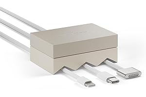 Native Union Weighter – Organizador Antideslizante para Cables – Accesorio Escritorio o Mesita – Diseño Metal y Silicona – Compatible USB-C y Lightning (Arena)