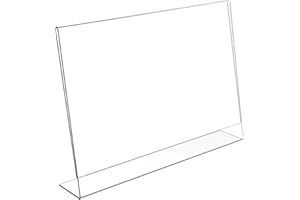 COMPLETE RETAIL SOLUTION LTD Acrylic Poster Menu Holder Perspex Leaflet Display Stands A3 A4 A5 A6 A7 A8 & A9 (1, A4 Landscape)