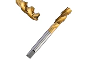 Corintian HSS TiN Spiral Tap - Form C, RSP 35°, Diameter M2-M24, Machine Tap with TiN Coating for Blind Hole and Internal Thread