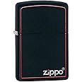 Zippo Benzina Accendino Ricaricabile Antivento, Ottone, Cromato, 5,70 x