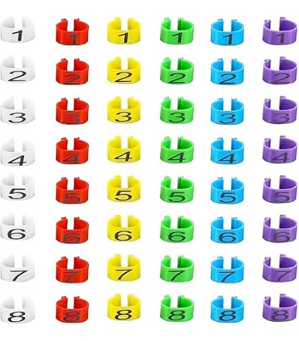 50 Bagues Pour Pattes De Volaille 25 Mm - Anneaux D'Identification Poulet, Canard, Oie - Blanc