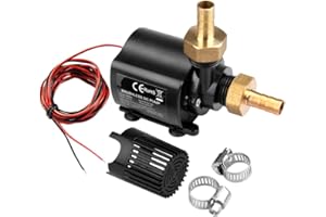 MOUNTAIN_ARK DC 24 V piccola pompa sommergibile 800L/H, 16 W, pompa per acquario, laghetto, altezza di mandata 4,5 m, pompa dell'acqua anti bruciatura a secco con 2 ugelli