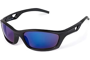 Kiddus Gafas de Sol Deportivas para Niño Niña a partir de 6 y 10 años. Protección UV400. Ligeras y resistentes a los impactos. Ideales para actividades al aire libre. Lentes de colores espejadas