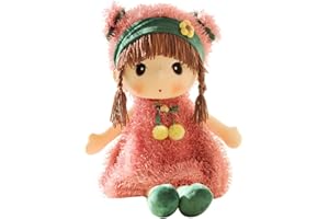 LICHENGTAI Muñecas de Peluche Muñecas Trapo Bebe de Encantador Dulce Niña, Historieta de la muñeca de Peluche de Juguete de Felpa Boda muñeca de Trapo, Juguete de Peluche para niña, 45cm (Rosado)