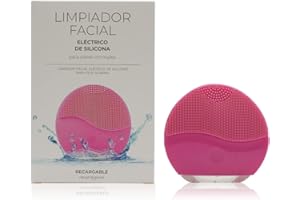 S&S COSMETICA NATURAL Limpiador Facial Electrico, Cepillo Masajeador, Facial de Silicona, Limpiador, Anti-envejecimiento