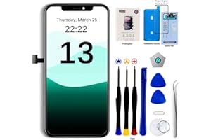 EFaith für iPhone 13 Display LCD 6.1" Ersatz Bildschirm Full HD Bildschirm,Displayrahmen 3D Touch Screen Digitizer Mit Reparaturwerkzeug und Aus Wasserfest Anhaftendem