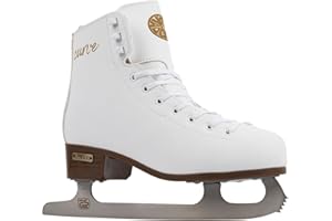 LMNADE Curve Vegan Friendly White Figure Ice Skates Ideal Beginner to Intermediate Ice Skates - Perfect Figure Skates for Girls, Kids, Adults and Women