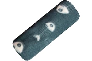 PET GURU Cat Kitten Soft Fleece Pet Blanket for Cat and Kitten Blankets Large Size 60cm-80cm (60CM X 80CM, Black, 1)