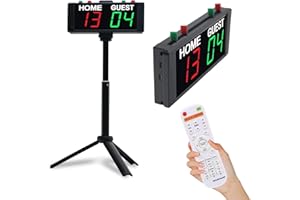 GAN XIN Anzeigetafel Elektronische, Digitale Scoreboard mit Tasten, Tragbare Punktezähler 1,5 Zoll LED Anzeigetafel für Cornhole, Badminton Indoor Outdoor Sports