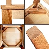 Zweier Set: Betten-ABC Bubema Kinderstuhl aus massiver Kernbuche, Natur geölt, extra stabil - 5