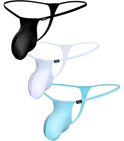 MCT EXCLUSIV 3D RIO TANGA STRING SWELL SLIP BULGE POUCH in BLAU in S bis 2XL