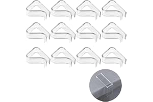 SMCEHEYA 12 Pcs Table Cloth Clips Table Clips for Table Cloth for 20MM to 35MM Table Thickness Transparent Tablecloth Clips Plastic Outdoor Table Cloth Clips for Camping Picnic PARTY Wedding