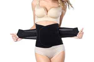HIDARLING Postpartum Support Recovery Belly Belt Body Shaper Corset Belt with High Elastic for Women and Maternity Recovering from Birth, Waist Trainer Belts (S, Black)