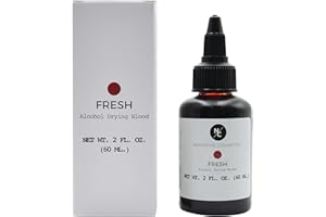 Narrative Cosmetics Alcohol Drying Blood - Ultra-Realisitc Liquid Bloods that Dry to the Touch Special Effects Stage Blood - Fresh 2oz