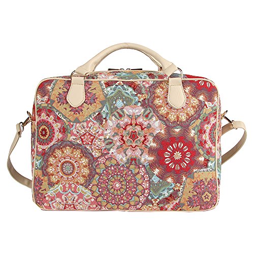 Tapisserie Aktentasche für Damen geeignet als modische Laptoptasche bis 15.6″, im Signare Stil Kaleidoskop - 3