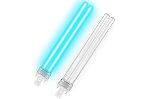 Ddlisu Bombilla UV de Repuesto G23 PLS de 11 W, Bombillas G23 UVC de 2 Pines PLS, Lámpara de Desinfección CA 220-240, Para Máquinas de Filtros UVC de Estanque o Clarificadores, 2 Piezas