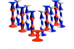 PARTYGEARS 11Pcs Silicone Double Head Suction Soft Darts Flag Clashing Colour for Kids Dart Game,Suction Darts Game Set