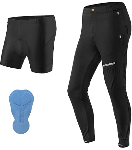 Pantalon Cyclisme Homme Seltrue - Séchage Rapide - Rembourrage 4D - 92% Polyester